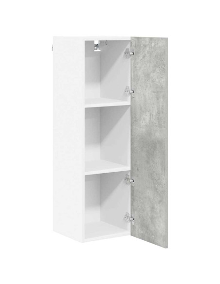 Armadio pensile con porta Riga Grigio cemento 30 x 31 x 100 cm