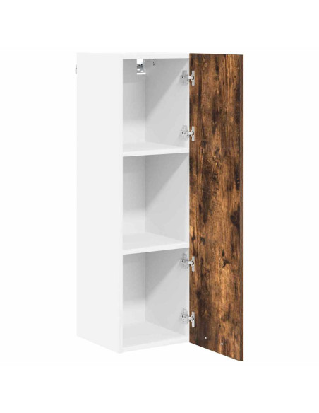 Armadio pensile con porta Riga Rovere fumé 30 x 31 x 100 cm