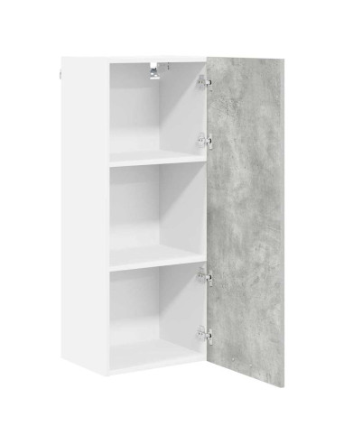 Armadio pensile con porta Riga Grigio cemento 40 x 31 x 100 cm