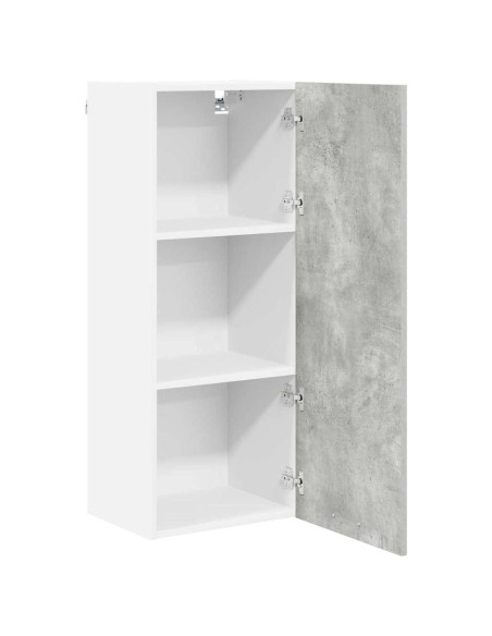 Armadio pensile con porta Riga Grigio cemento 40 x 31 x 100 cm