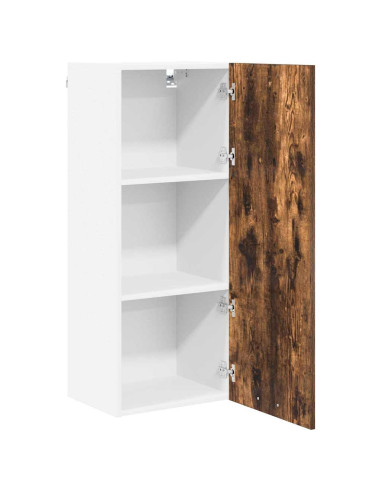Armadio pensile con porta Riga Rovere fumé 40 x 31 x 100 cm