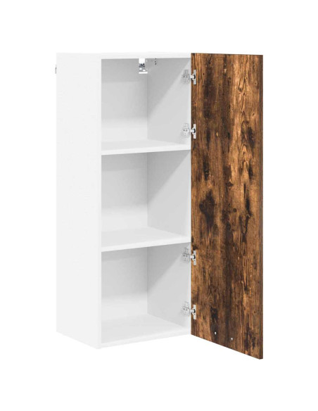 Armadio pensile con porta Riga Rovere fumé 40 x 31 x 100 cm