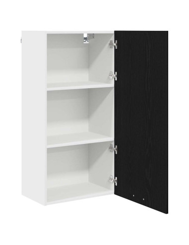 Armadio pensile con lo scaffale Riga Rovere Affumicato e Bianco