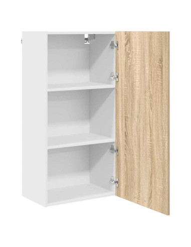 Armadio pensile Riga Quercia Sonoma e Bianca 50 x 31 x 100 cm