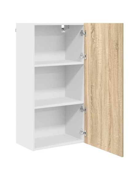 Armadio pensile Riga Quercia Sonoma e Bianca 50 x 31 x 100 cm