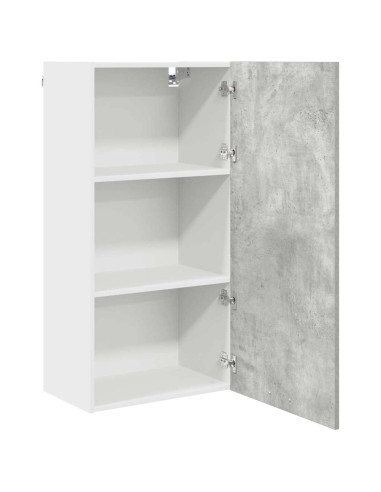 Armadio pensile Riga Grigio Cemento e Bianco 50 x 31 x 100 cm