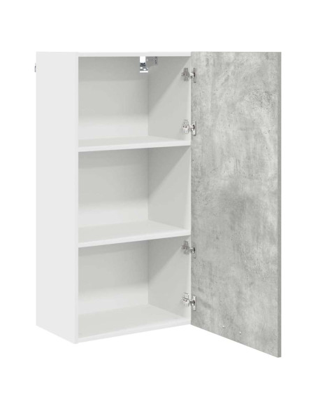 Armadio pensile Riga Grigio Cemento e Bianco 50 x 31 x 100 cm