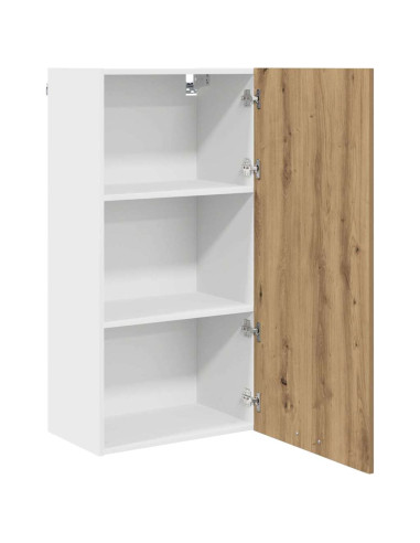 Armadio pensile Riga Rovere Artigiano e Bianco 50 x 31 x 100 cm