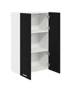 Armadio pensile con porta Riga Rovere Nero 60 x 31 x 100 cm