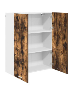 Armadio pensile con porta Riga Rovere fumé 80 x 31 x 100 cm