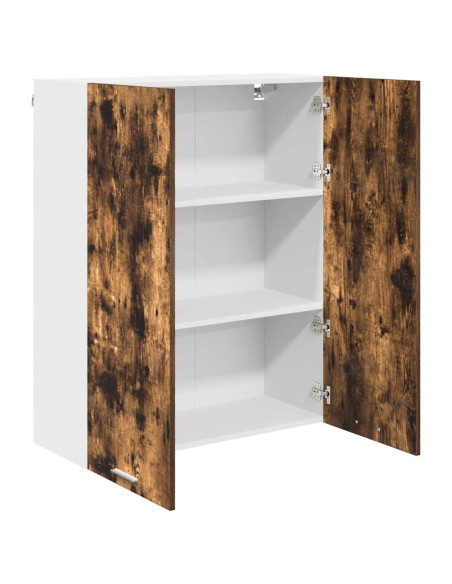 Armadio pensile con porta Riga Rovere fumé 80 x 31 x 100 cm