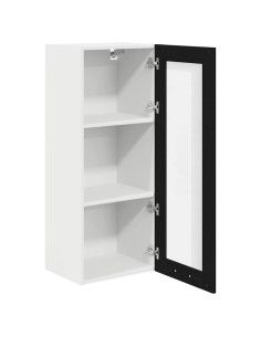 Armadio pensile con porta Riga Rovere Nero 40 x 31 x 100 cm