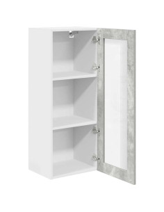 Armadio pensile con porta Riga Grigio cemento 40 x 31 x 100 cm