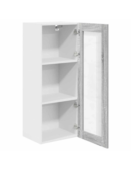 Armadio pensile con porta Riga Grigio Sonoma 40 x 31 x 100 cm