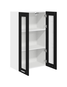 Armadio pensile con porta Riga Rovere Nero 60 x 31 x 100 cm