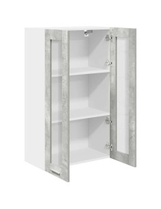 Armadio pensile con porta Riga Grigio cemento 60 x 31 x 100 cm