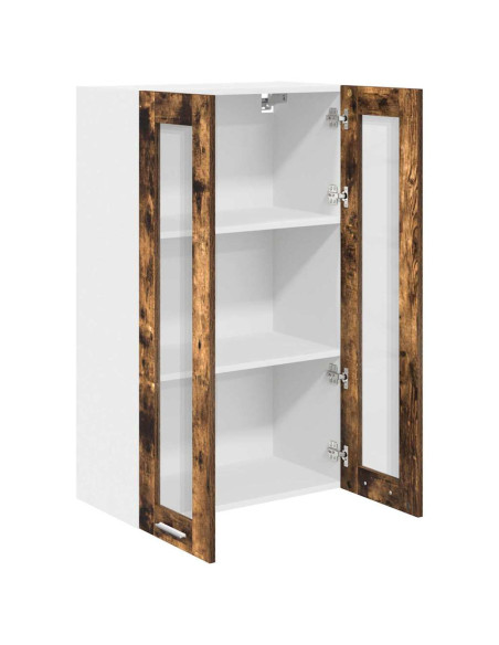 Armadio pensile con porta Riga Rovere fumé 60 x 31 x 100 cm