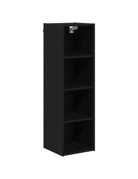 Armadio pensile Riga Rovere Nero 30 x 29,5 x 100 cm
