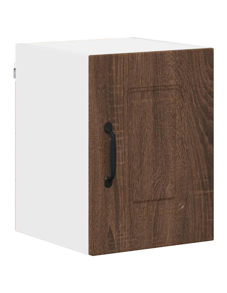 Pensile cucina con porta 2 pcs Rovere Marrone 30 x 31 x 40 cm