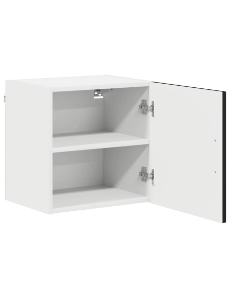 Pensile cucina con porta Nero 40 x 31 x 40 cm Legno multistrato