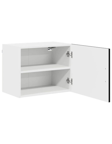 Pensile cucina con porta Nero 50 x 31 x 40 cm Legno multistrato