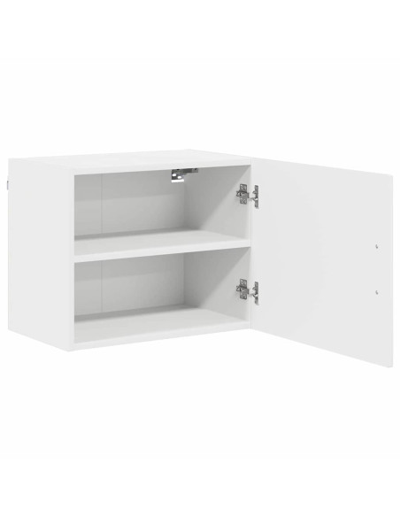 Pensile cucina con porta 2 pcs Bianco Lucido 50 x 31 x 40 cm