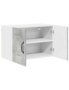 Pensile cucina con porta 2 pcs Grigio cemento 60 x 31 x 40 cm