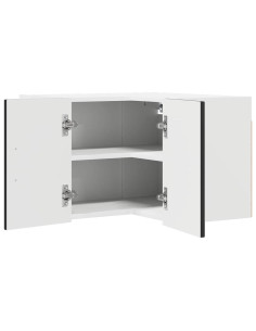 Pensile cucina con porta Nero 57 x 57 x 40 cm Legno multistrato