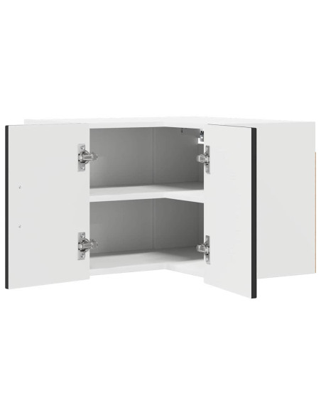 Pensile cucina con porta Nero 57 x 57 x 40 cm Legno multistrato