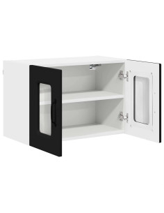 Pensile cucina con porta Nero 60 x 31 x 40 cm Legno multistrato