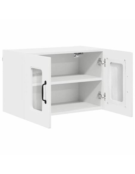 Pensile cucina con porta 2 pcs Bianco Lucido 60 x 31 x 40 cm