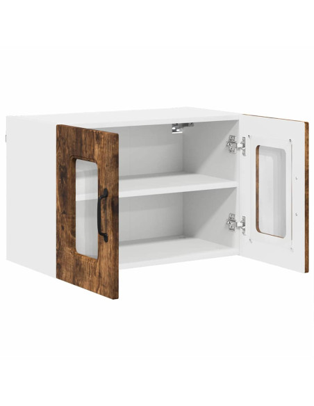 Pensile cucina con porta 2 pcs Rovere fumé 60 x 31 x 40 cm