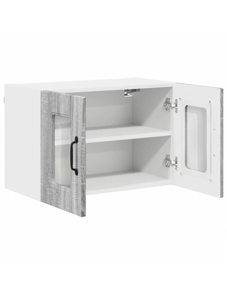 Pensile cucina con porta 2 pcs Grigio Sonoma 60 x 31 x 40 cm