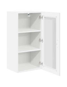 Pensile cucina con porta 2 pcs Bianco Lucido 40 x 31 x 80 cm