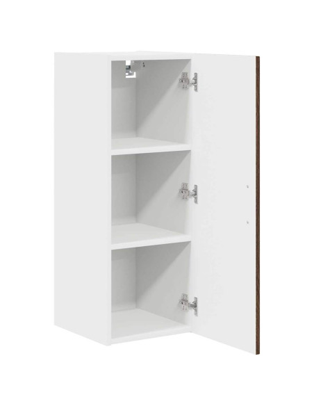 Pensile cucina con porta 2 pcs Rovere Marrone 30 x 31 x 80 cm