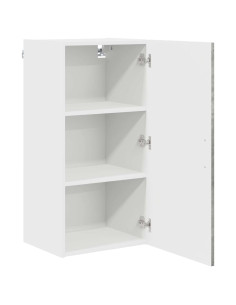 Pensile cucina Grigio cemento 40 x 31 x 80 cm Legno multistrato