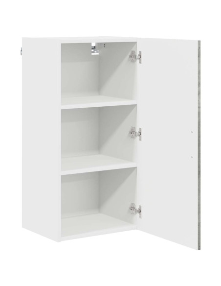 Pensile cucina Grigio cemento 40 x 31 x 80 cm Legno multistrato