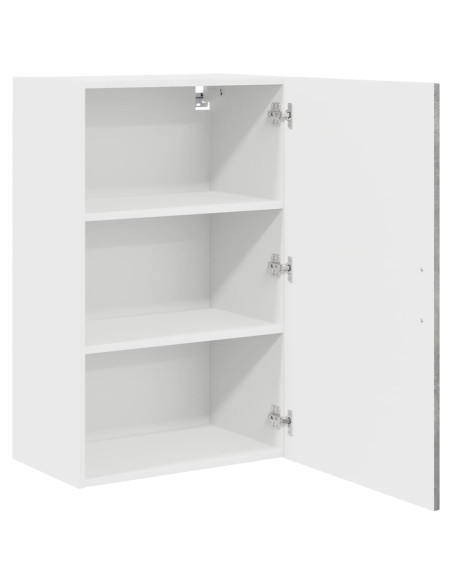 Pensile cucina Grigio cemento 50 x 31 x 80 cm Legno multistrato