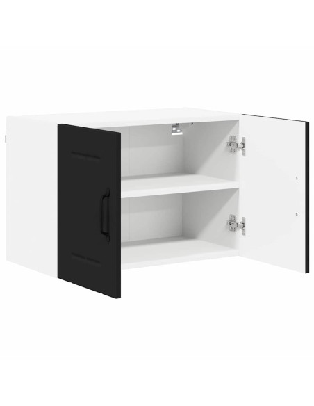 Pensile cucina 2 pcs Nero 60 x 31 x 40 cm Legno multistrato