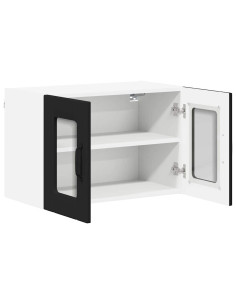 Pensile cucina 2 pcs Nero 60 x 31 x 40 cm Legno multistrato