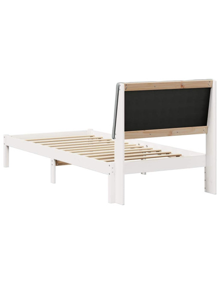 Struttura del Letto Bianco e grigio chiaro 90 x 190 cm