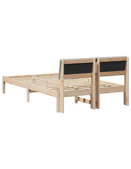 Struttura del Letto Marrone e grigio chiaro 120 x 190 cm