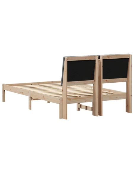 Struttura del letto Marrone 120 x 190 cm Pino massello