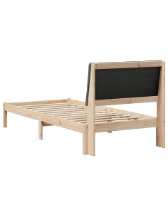 Struttura del Letto marrone e grigio scuro 90 x 190 cm