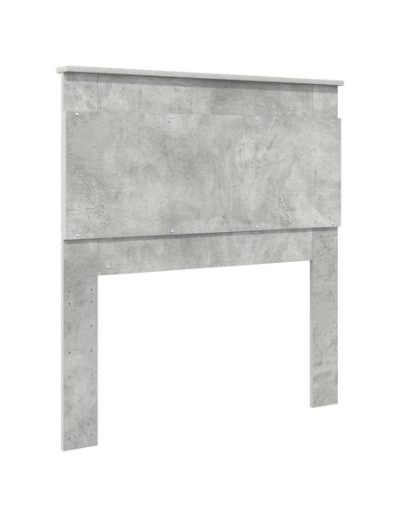 Testiera con testiera Grigio cemento 75 cm Legno multistrato