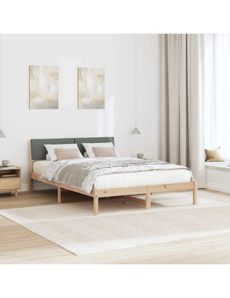 Struttura del Letto marrone e grigio scuro 150 x 200 cm