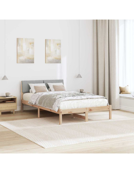 Struttura del Letto Marrone e grigio chiaro 120 x 200 cm