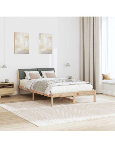 Struttura del Letto marrone e grigio scuro 120 x 200 cm