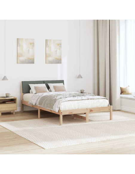 Struttura del Letto marrone e grigio scuro 120 x 200 cm