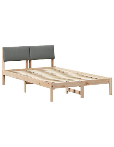 Struttura del Letto marrone e grigio scuro 120 x 200 cm